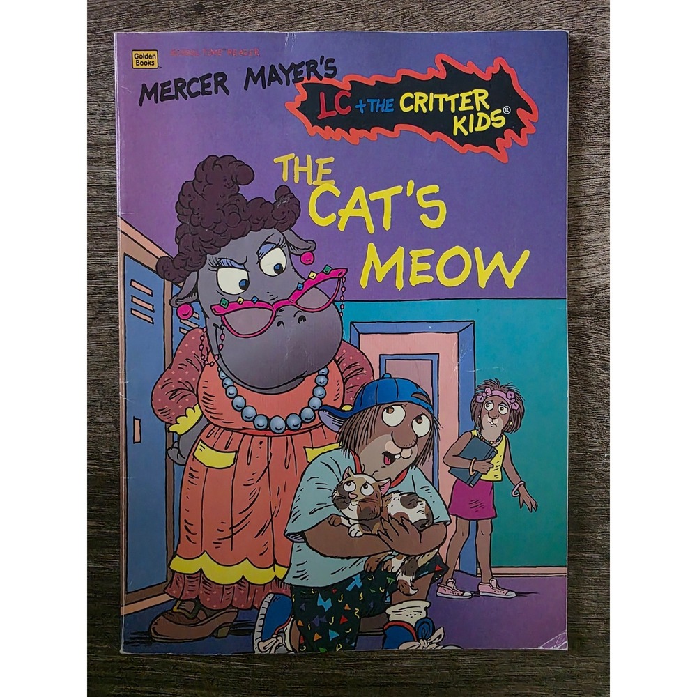 Mercer Mayer LC + The Critter Kids The Cat's Meow Golden Book 1994 Vintage 90s